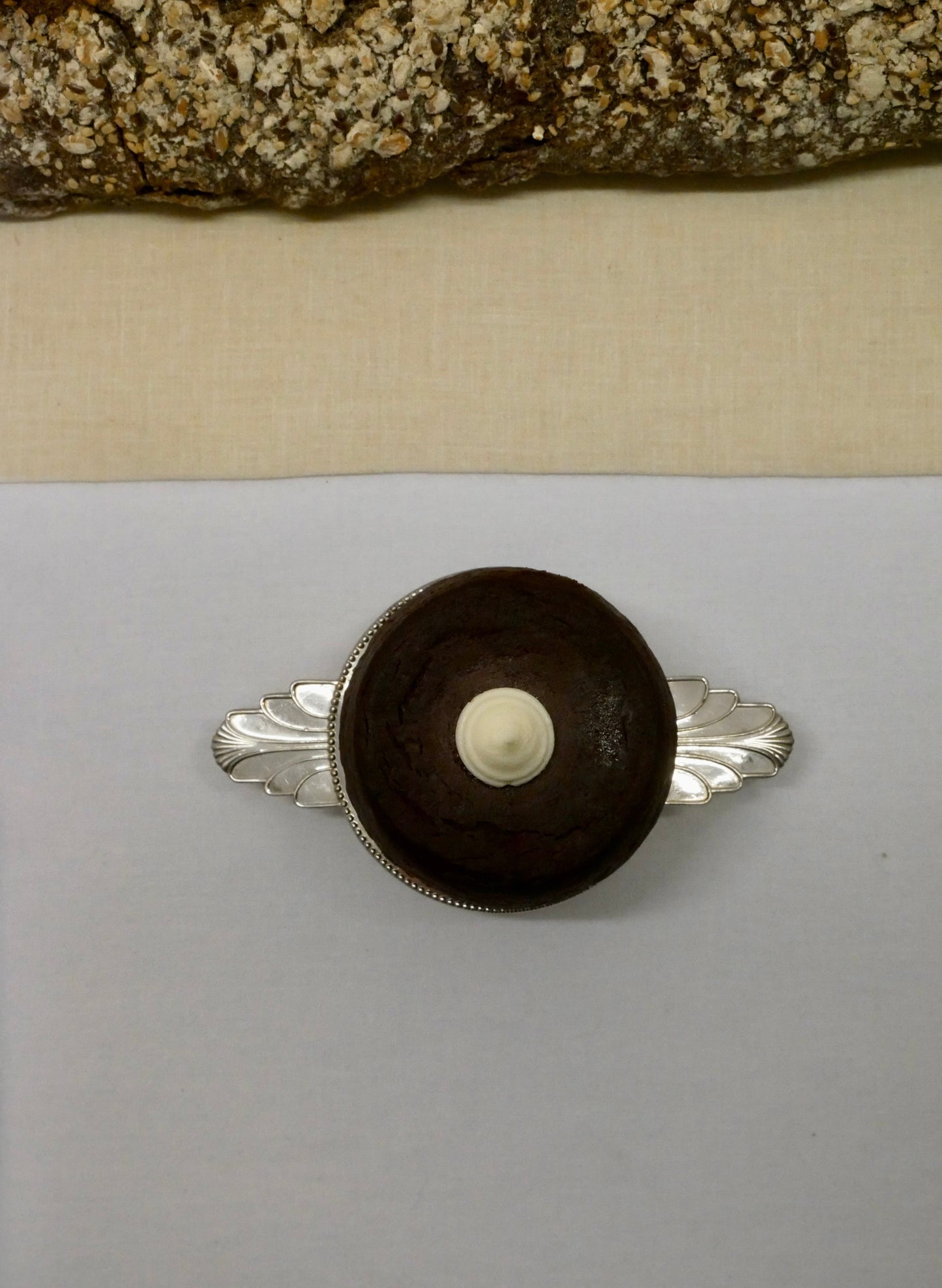 Art Deco tea strainer