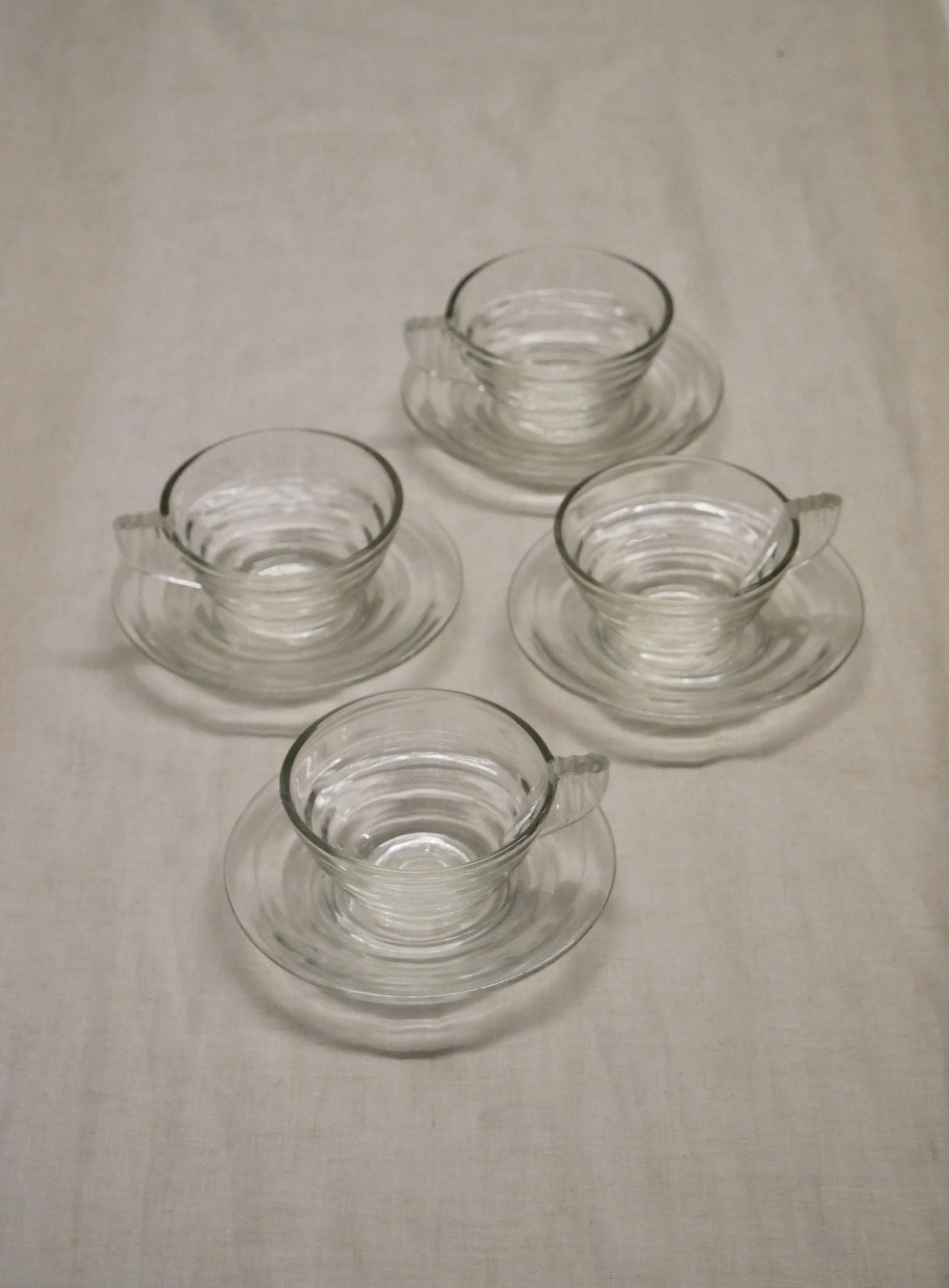 Art Deco Espresso Tassen, 2er Set