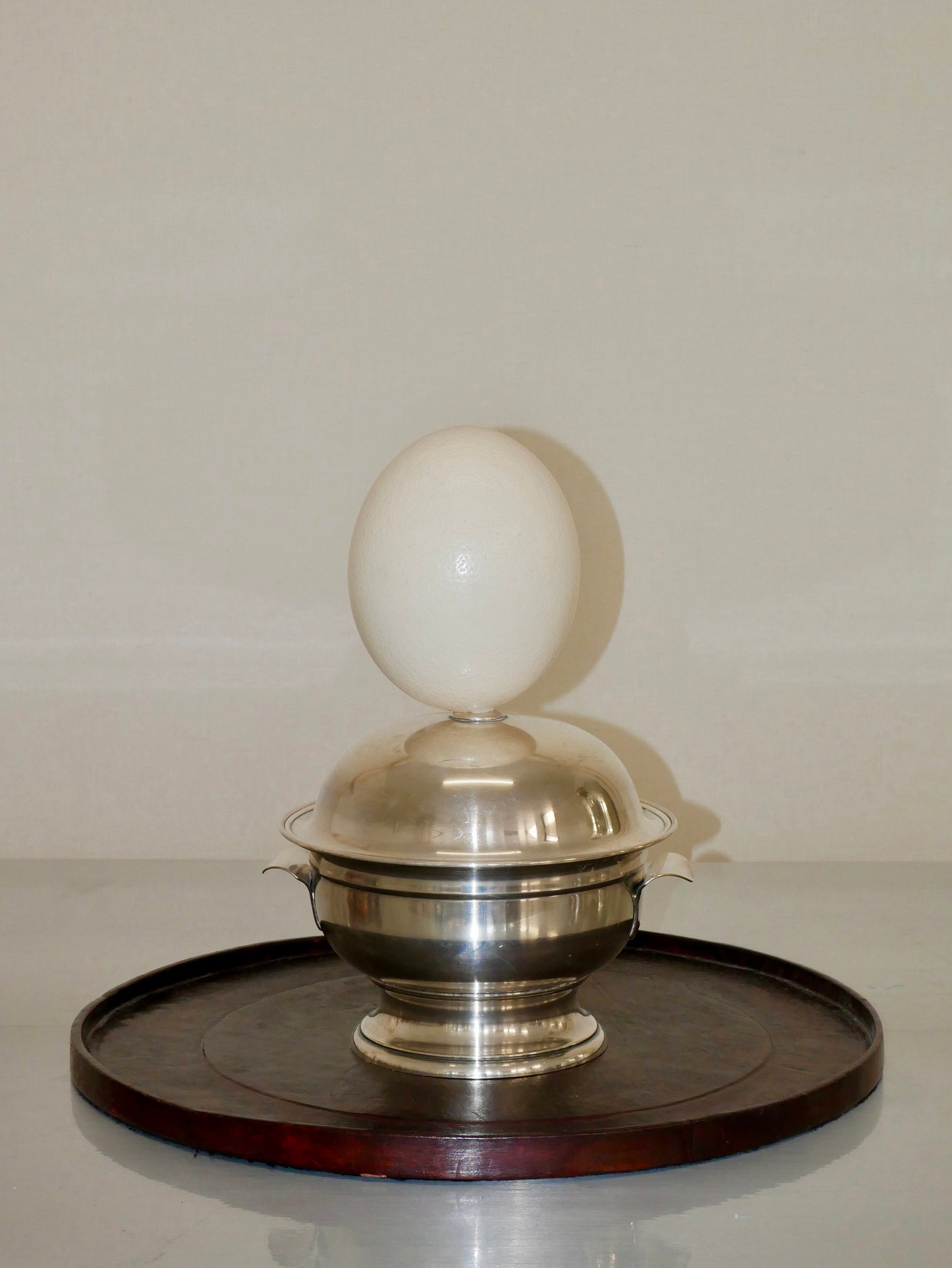 Senegalesisches Leder Tablett