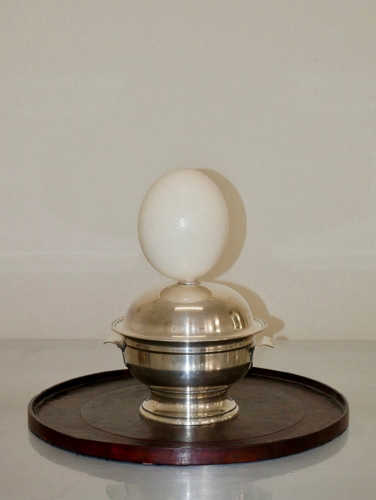 Senegalesisches Leder Tablett