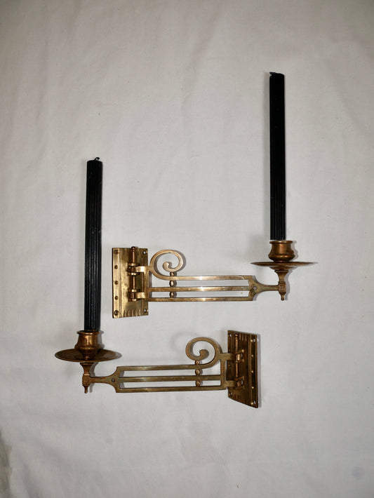 Wall candlestick, brass